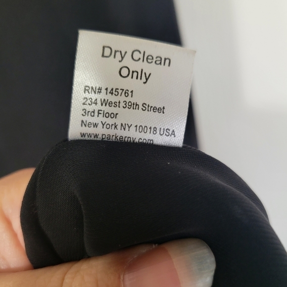 Parker Ruched Eyelet Asymmetrical Sheath Dress in Black Size XS - Picture 7 of 13